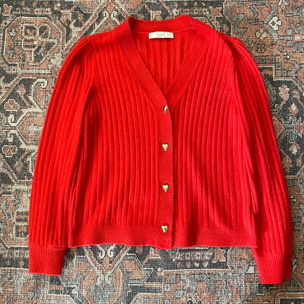 Loft Heart Button Cardi - Picture 5 of 9